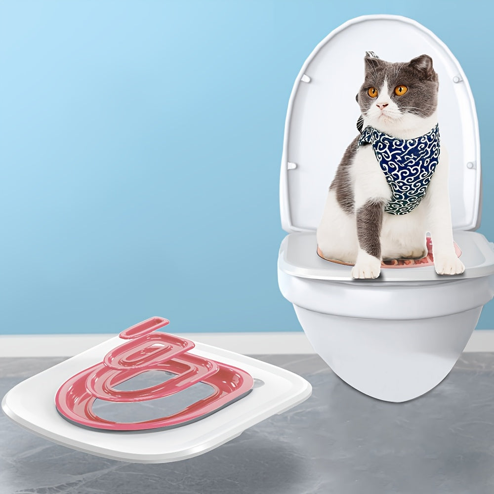 Cat toilet training aid made of PP material for litter box training.