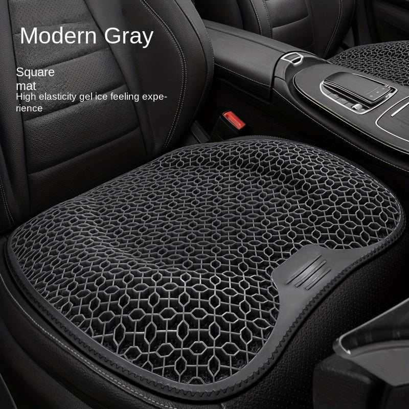 Gel seat cushion with honeycomb design for cool, comfortable and supportive seating