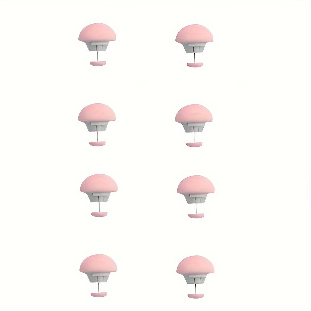 Set of 8 Mushroom Quilt Holders - Secure Duvet Covers & Blankets with Invisible, Non-Slip Bedding Clips