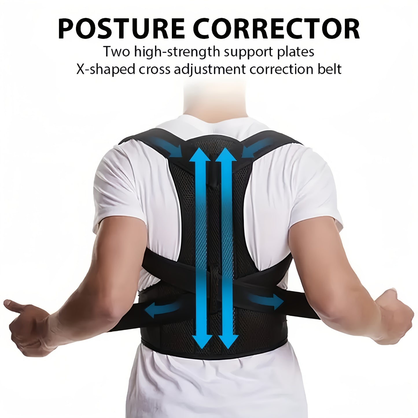 Unisex Adjustable Posture Corrector - Anti-Hunchback Support Strap