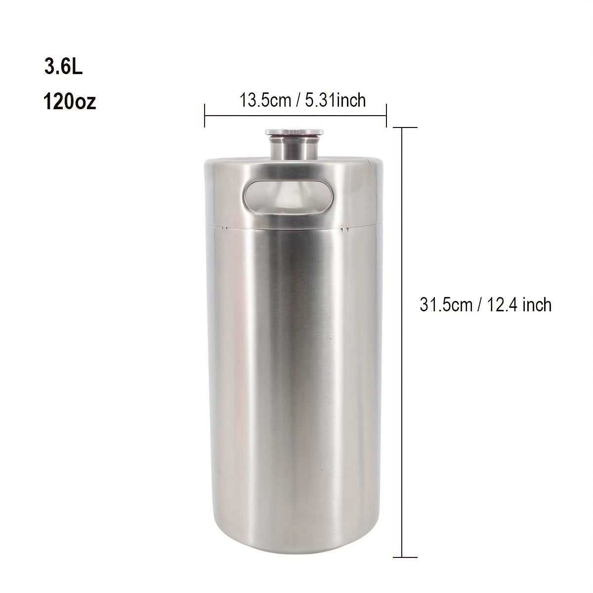 Мини-пивной кег высокого качества, нержавеющая сталь, портативный, многоразовый для домашнего пивоварения и крафтовых напитков.