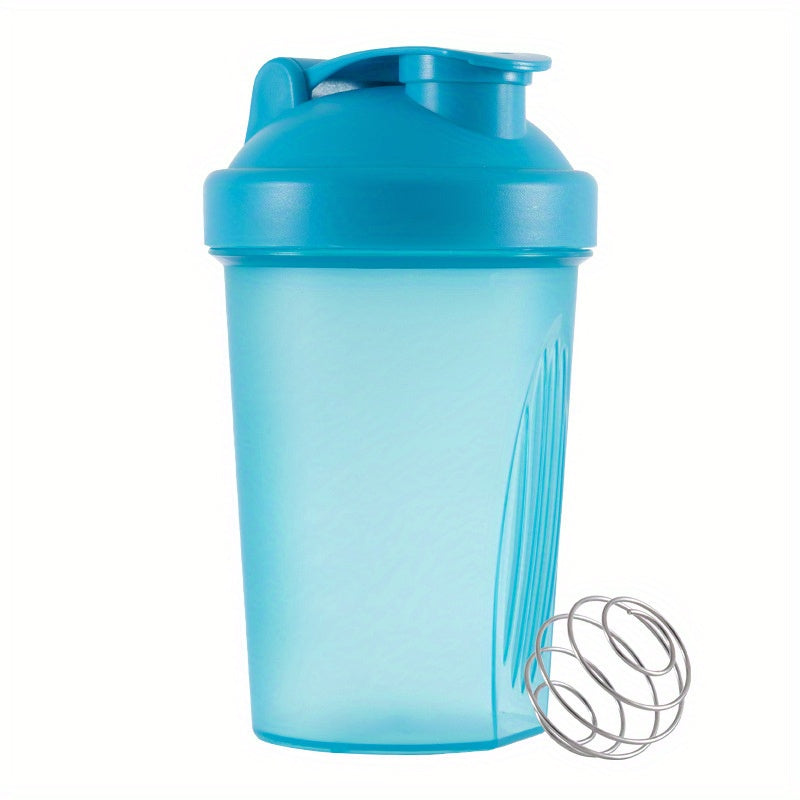 Multicolored 1pc Plastic Shaker Cup with Stirring Ball, ideal for fitness and workouts (13.5oz/400ml)