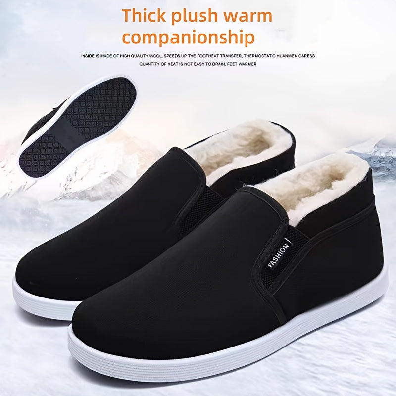 New 2025 plush high-top shoes for men and women with anti-slip design. Suitable for outdoor and daily wear, easy to wear.