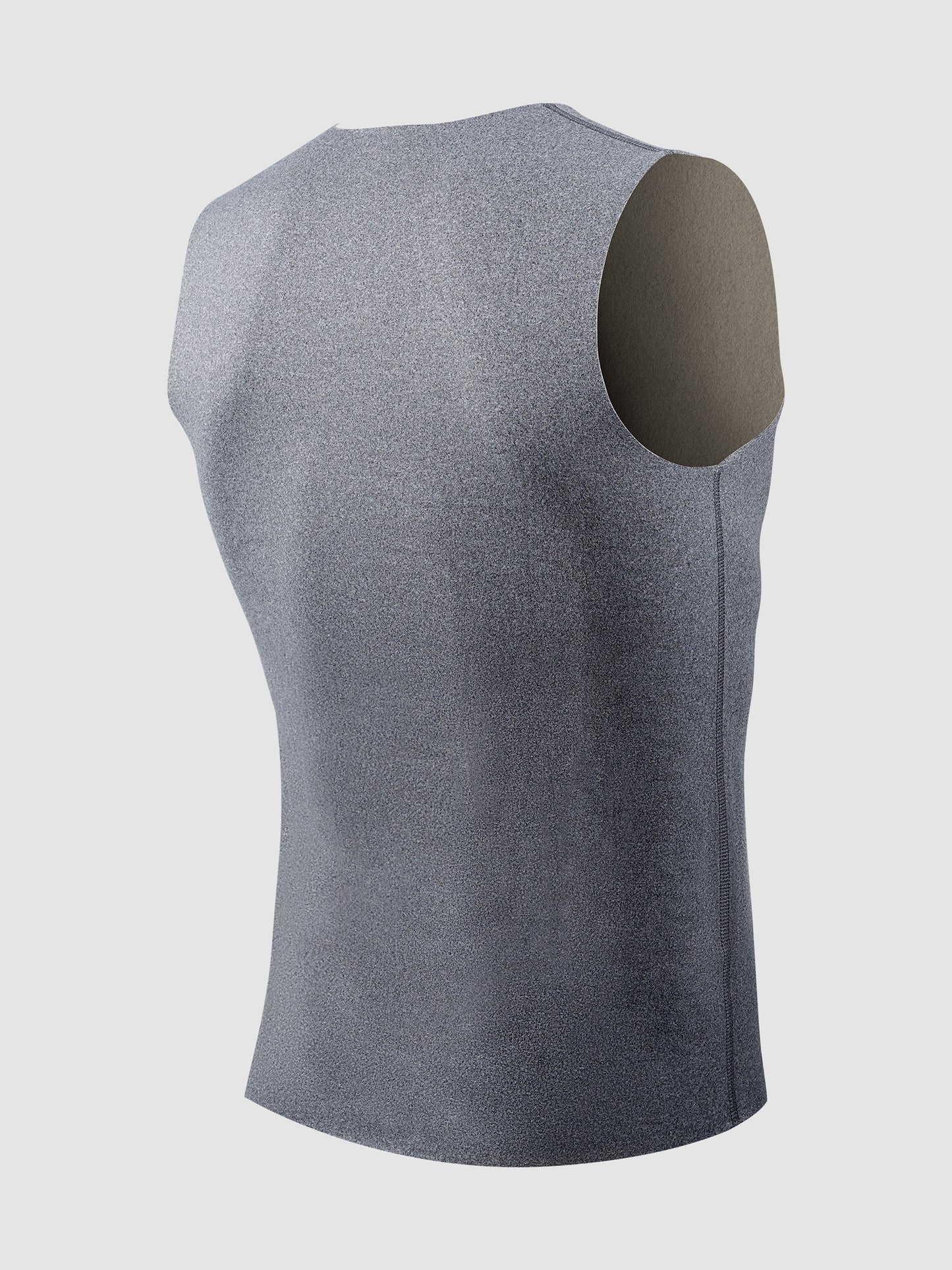 2 dual-color reversible fleece thermal vests with brushed finish for layering.