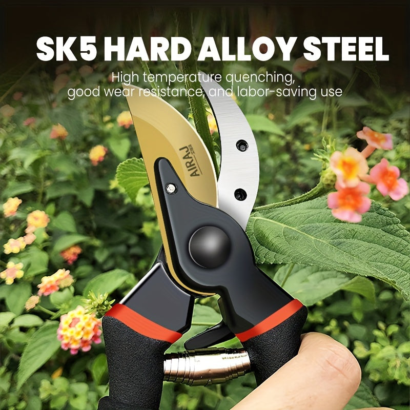 High-Quality Garden Pruning Shears - Sharp, Durable Trimmer with Non-Slip Handle for Easy Cutting