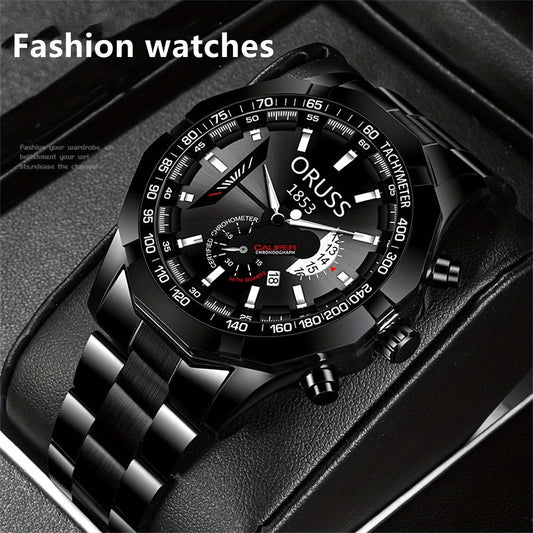 Top-notch men's watch with a stylish and durable design, perfect for the fashion-conscious gentleman. A great gift option for business-minded and elegant young men.