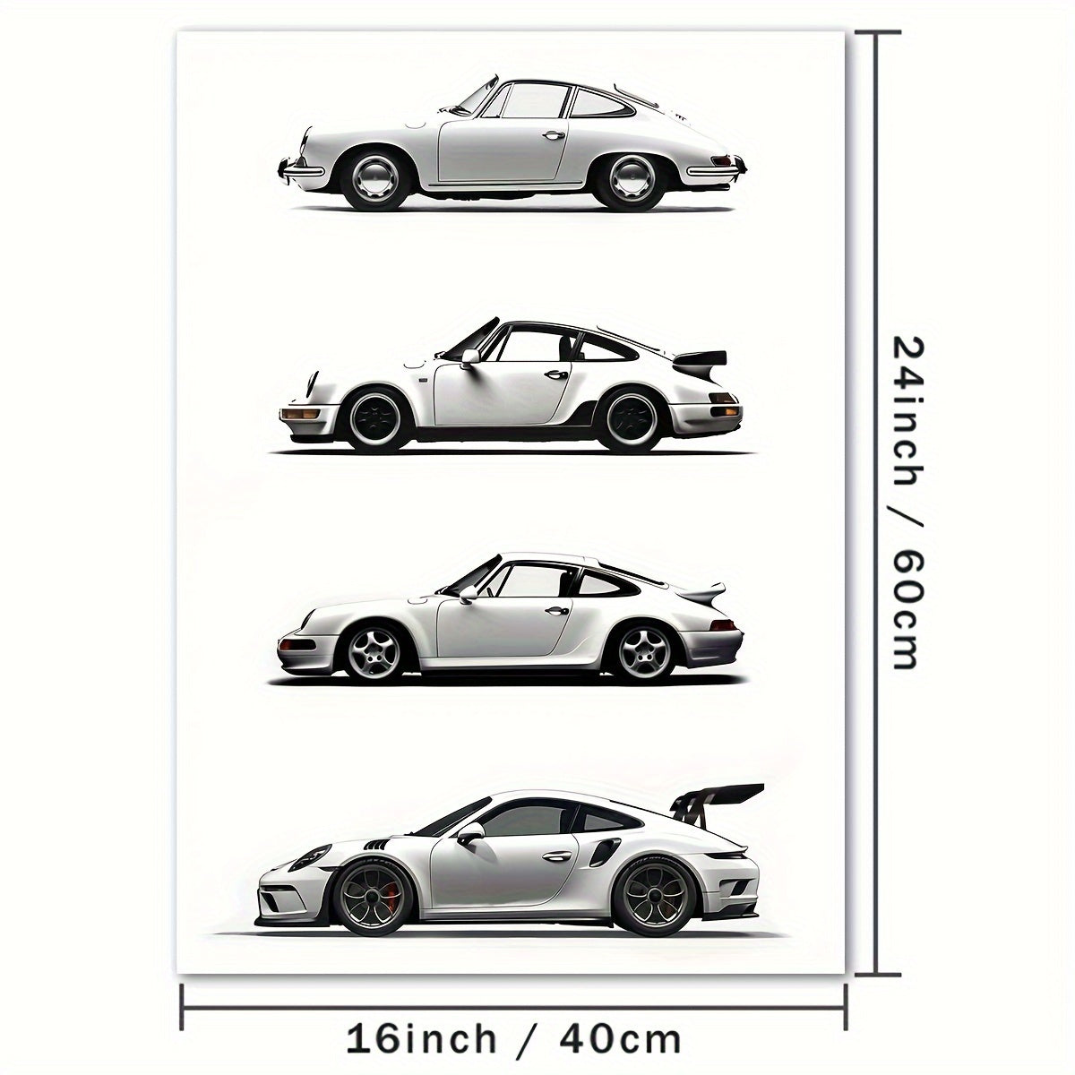 Dream for sportscar lovers: Modern roadster poster for home or office decor, ideal gift.