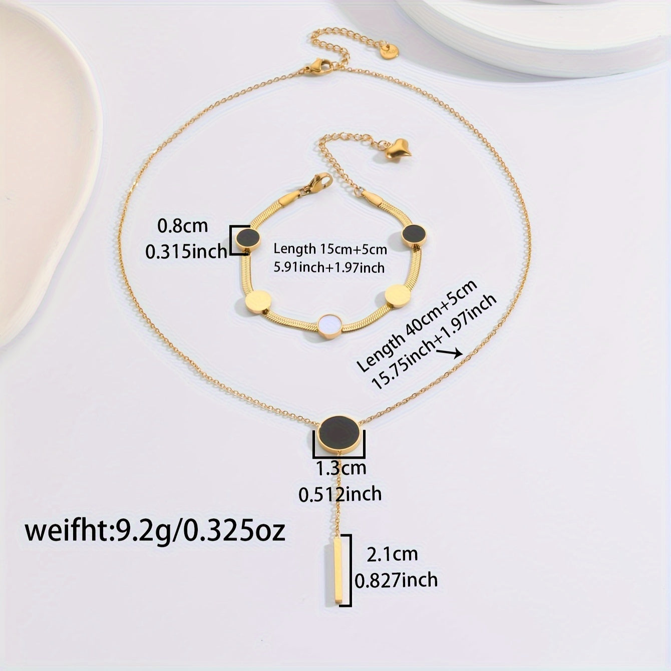 Enhance Your Daily Outfits with This Chic 18k Gold Plated Stainless Steel Jewelry Set, Perfect for Parties, Casual Dating, and More!