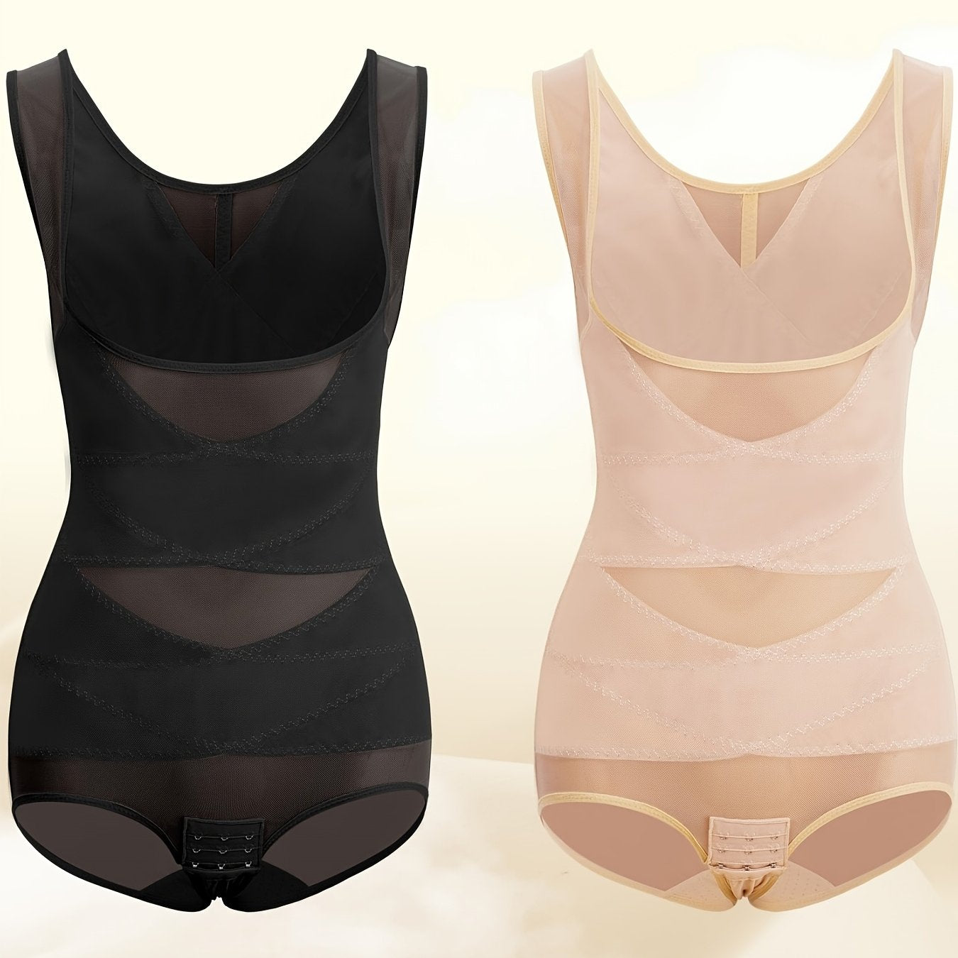 Slimming shapewear bodysuit with tummy control for women.