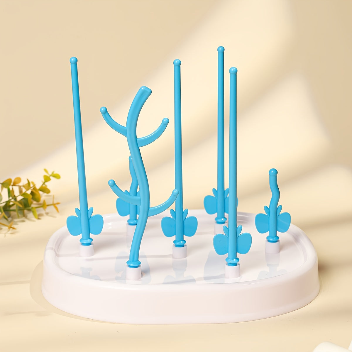 Tree-shaped PP Material Drying Rack for Children's Bottles - Organize Feeding Accessories and Drain Water Efficiently