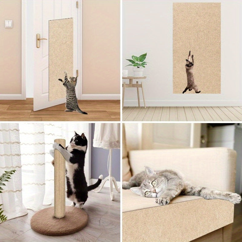 Hybrid Cat Scratch Board - Easy to Install, Reusable Anti-Scratch Pad for Furniture Protection, Durable Material, Ideal for Cats