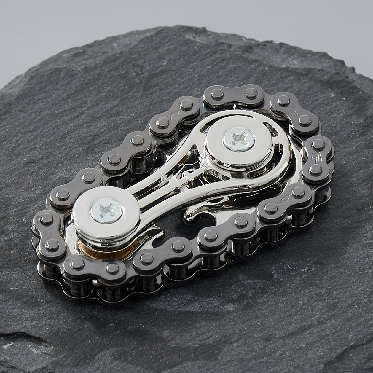 Sprockets Flywheel Metal Bike Chain Fidget Spinner for Adults