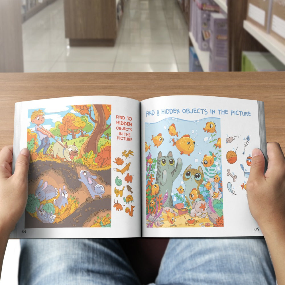 Improve kids' concentration with Hidden Object Picture Books.