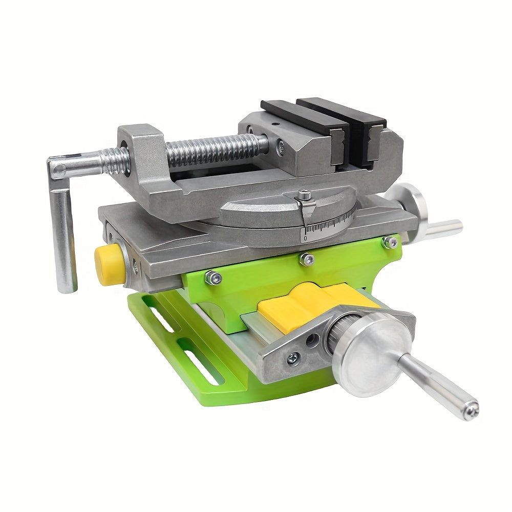 Allsome BG-6369 Bench Vise with Swivel Base and Compound Worktable.