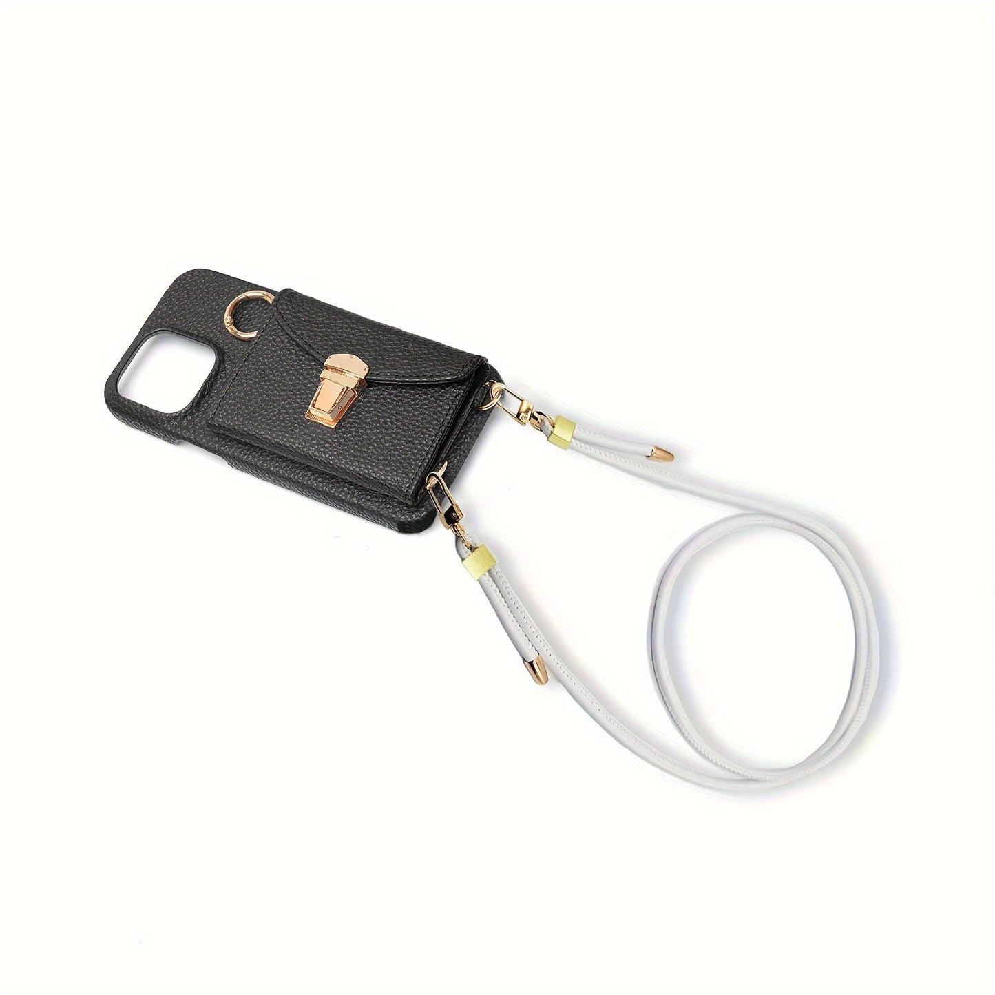 Stylish Faux Leather Shoulder Strap with Adjustable Length - Customize with Round Rope, Ideal for Handbags & Phone Cases