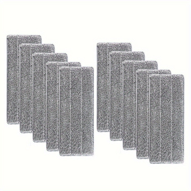 Pack of 10 Microfiber Mop Pads with Superior Absorbency - Tough, Simple to Wash for Wet & Dry Cleaning of Hard Floors