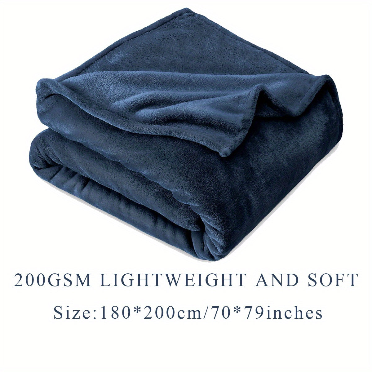 Solid Flannel Blanket, 200G, 1 piece