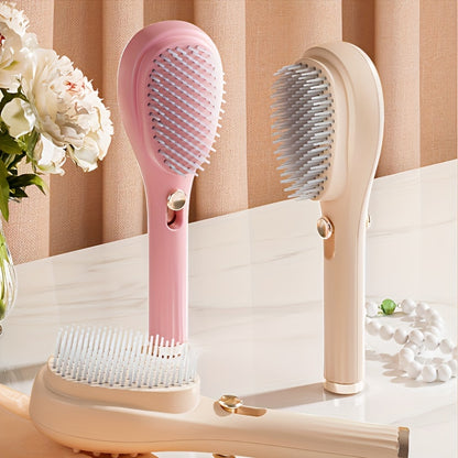 Magic Retractable Hair Comb: Anti-Static, Portable Scalp Massage Brush for All Hair Types, Easy Detangling & Styling, Durable Rubber Bristles