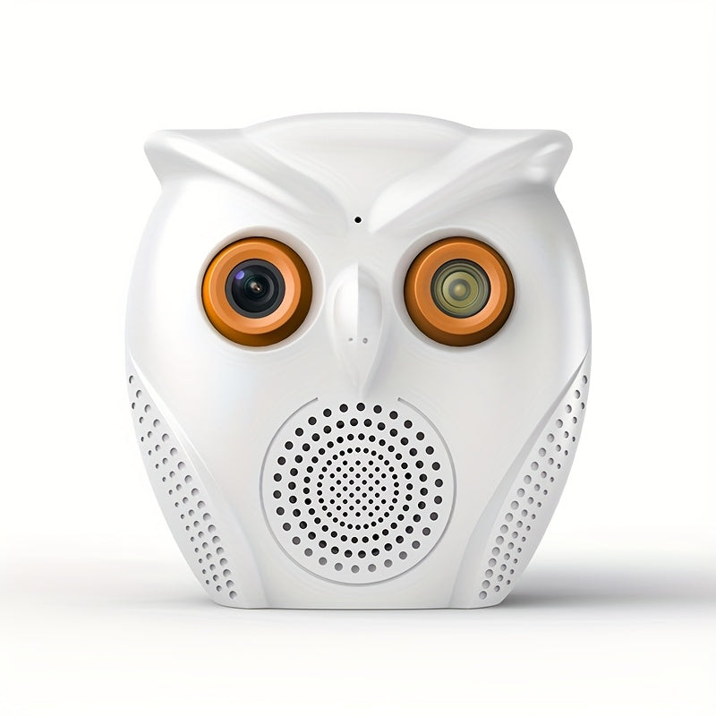 Get the 1pc Owl-Shaped WiFi Security Camera for indoor monitoring. This smart camera features night vision, 1080p HD resolution, and is USB powered. It is also compatible with smartphones, easy to install, and does not require batteries.