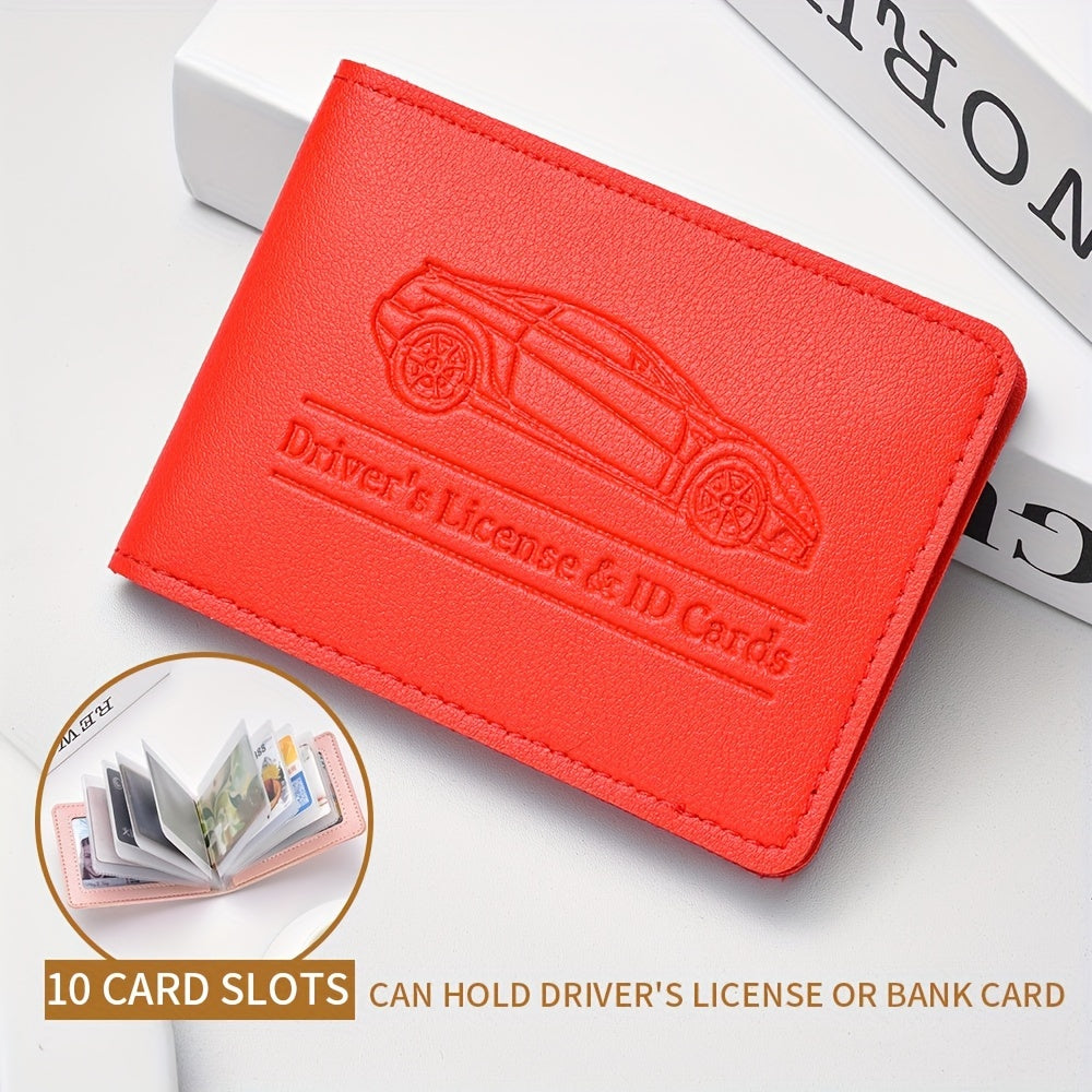 Stylish and lightweight cardholder designed to hold credit cards, driver's licenses, and ID cards for everyday use.