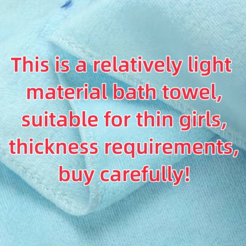 Cute Rabbit Bath Wrap Towel: Absorbent & Quick-drying, Super Soft, Ideal for Women in Bathroom, Bedroom, Spa.