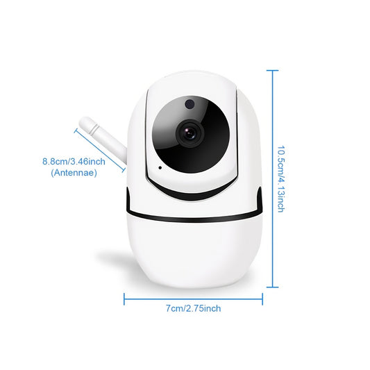 1pc UltraGuard 1080P HD Security Camera with PTZ, Auto Tracking, Night Vision, Motion Detection, Two-Way Audio, Indoor/Outdoor use, Wi-Fi enabled, Smartphone compatible.