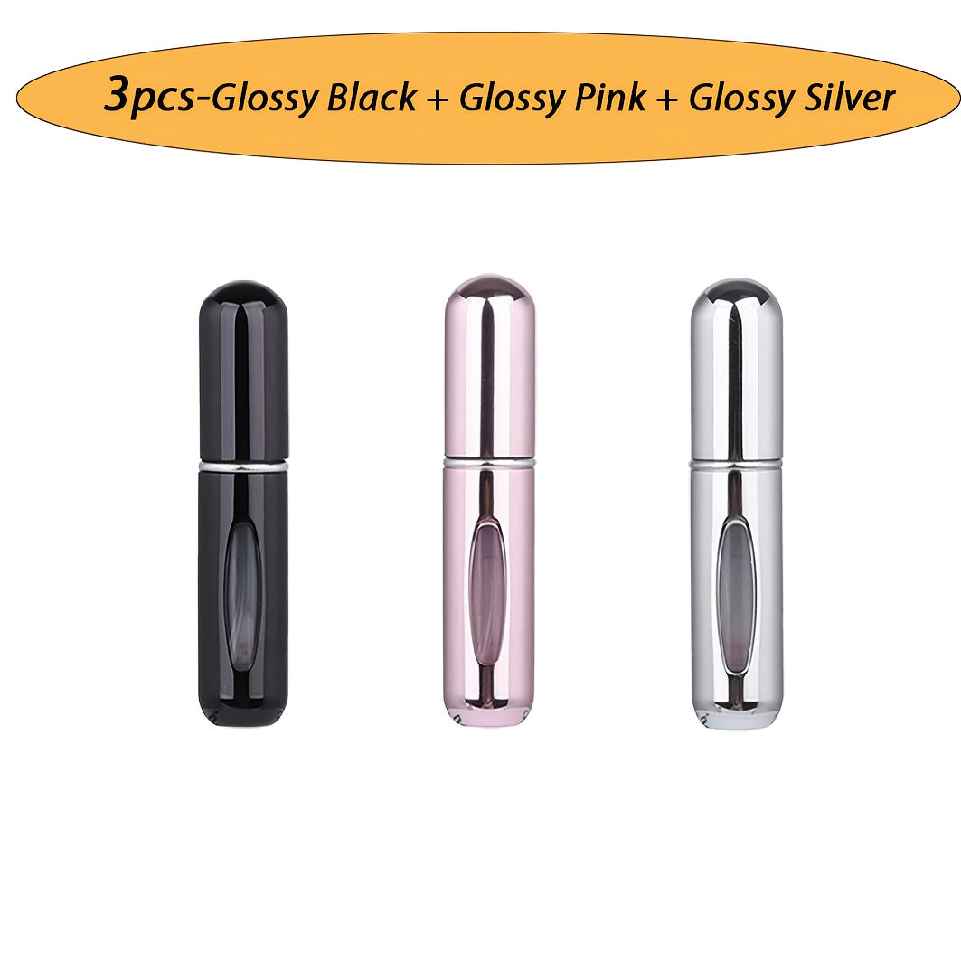 Refillable atomized perfume bottle ideal for travel and outings (5ml), suitable for men and women, makes a great gift.