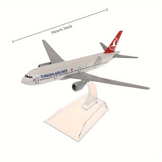 Boeing 777 Diecast Model - 1:400 Scale, White Aluminum, Aviation Collectible