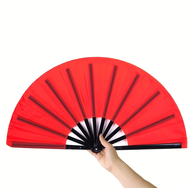 Traditional Chinese style accessories including a 1pc Kung Fu Fan, Tai Chi Ringing Fan, Chinese Dance Folding Fan, and Martial Arts Double-sided Plastic Fan Bone, perfect for adding a classic touch to your look.