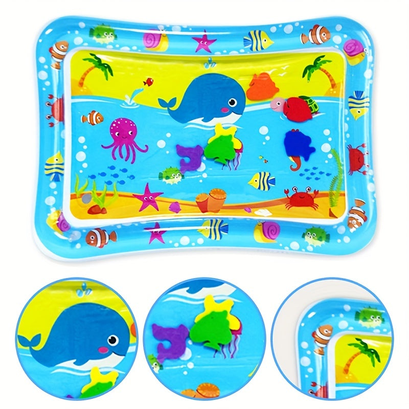 Baby Inflatable Water Mat for Tummy Time Play, Perfect Gift for Infants - Activity Center for Christmas, Halloween, or Thanksgiving Day