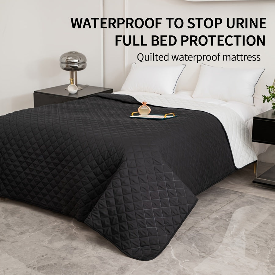 Waterproof polyester dog bed cover for small to extra small breeds, also functions as a quilted pet mat and outdoor picnic mat. Durable and breathable.