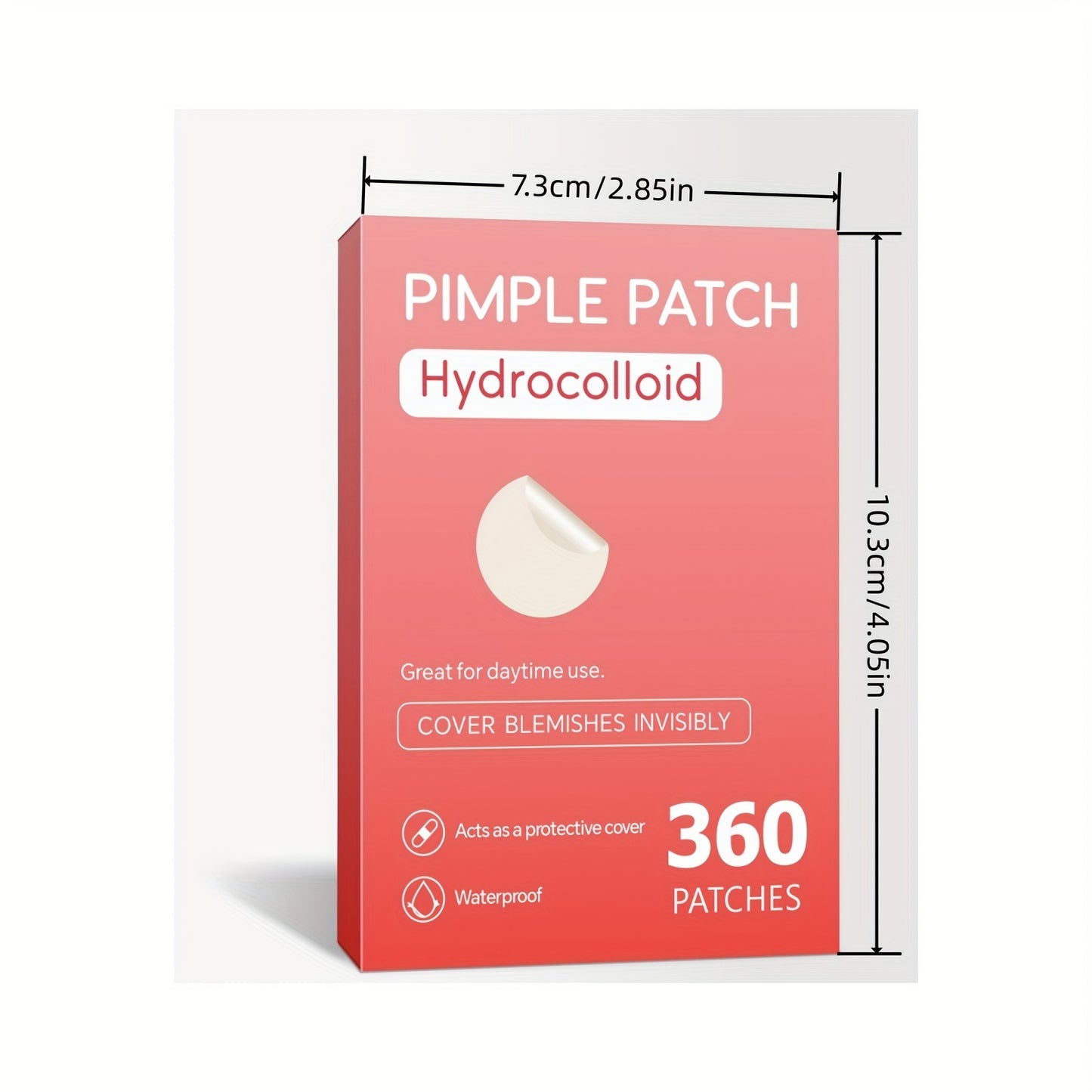 360 hydrocolloid acne patches - fragrance-free, alcohol-free, for all skin types, day & night use, gentle on sensitive skin, deep cleansing & clearing.