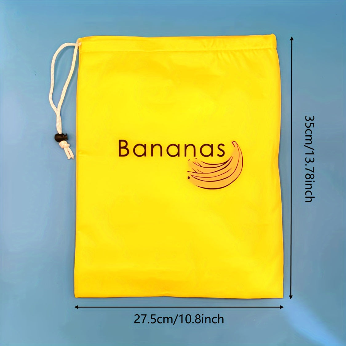 Keep your bananas fresh for a week with this high-capacity storage bag made from food-grade nylon, featuring a durable aluminum closure and double stitching for extra strength.