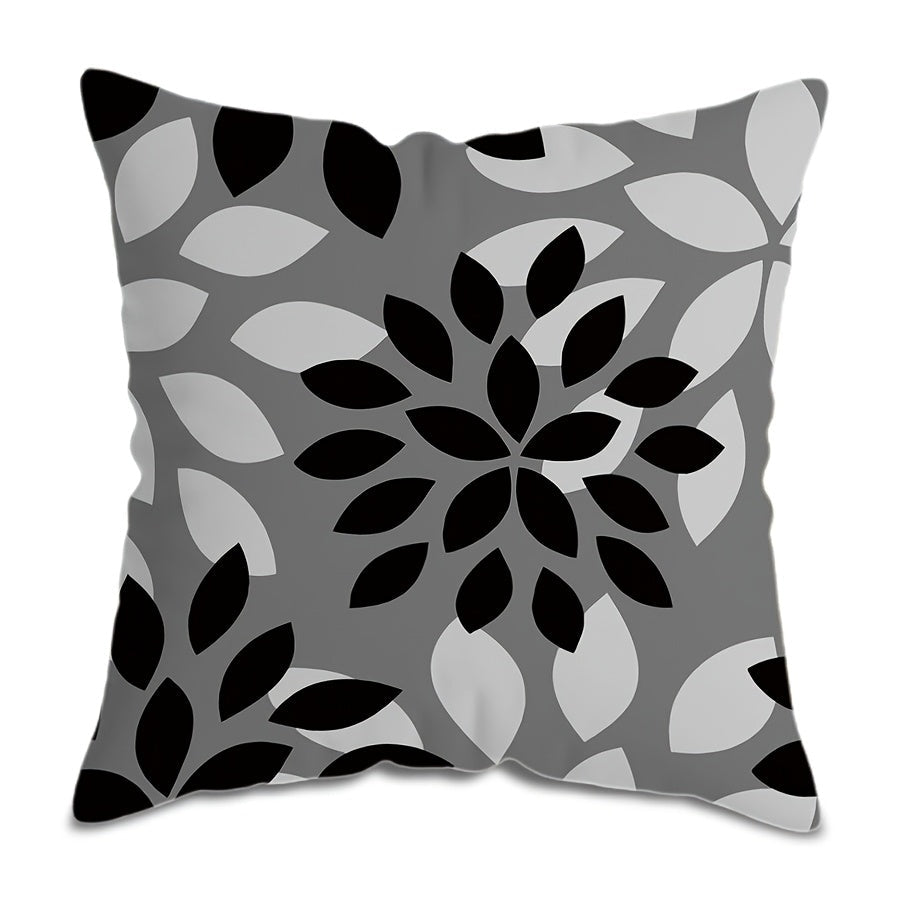 Decorate your home with our Home Sweet Home Decorative Sofa Pillow Cover! Featuring a stylish gray geometric design, this single-sided printed cushion cover measures 44.96x44.96 cm and is perfect for your room, sofa, bed, or car. (Pillow core not