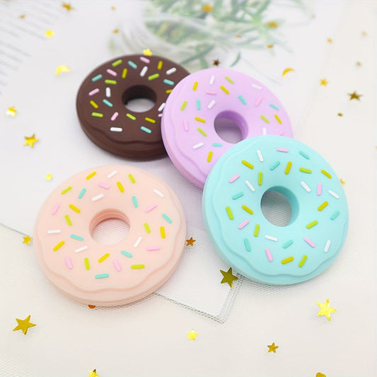 Baby Donut Teether made of Gentle Silicone: Dishwasher-Safe and Suitable for Ages 0-3 years