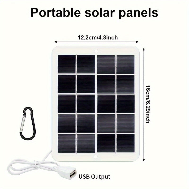 Solar charger panel with magnetic attachment, USB output, and detachable photovoltaic module for stable power supply, suitable for power banks, phones, camping, home, and RV use.