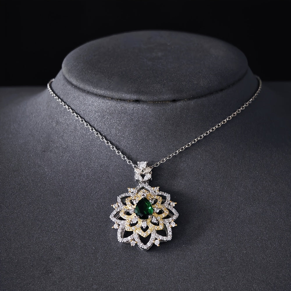 Gorgeous High-Quality Zirconia Pendant Necklace Designed for Women- Ideal for Engagement, Wedding, Anniversary, and Special Occasions