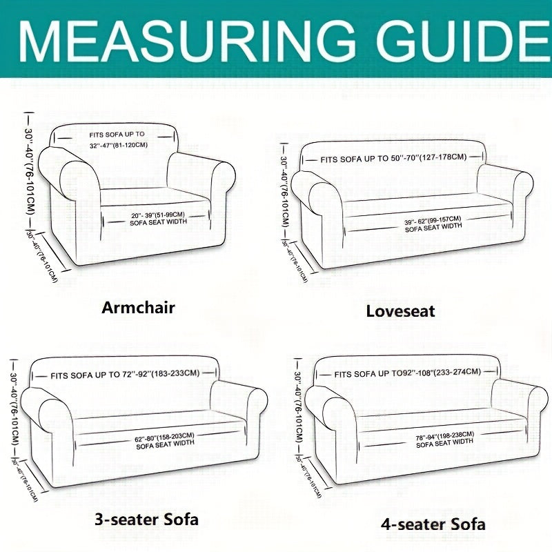 Spandex jacquard sofa slipcover with non-slip feature, perfect for protecting furniture from pets and adding style to any room.