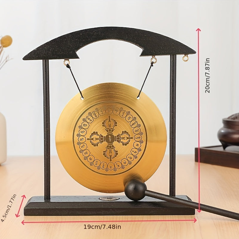 1pc Meditation Gong for Yoga, Home, and Office Relaxation.