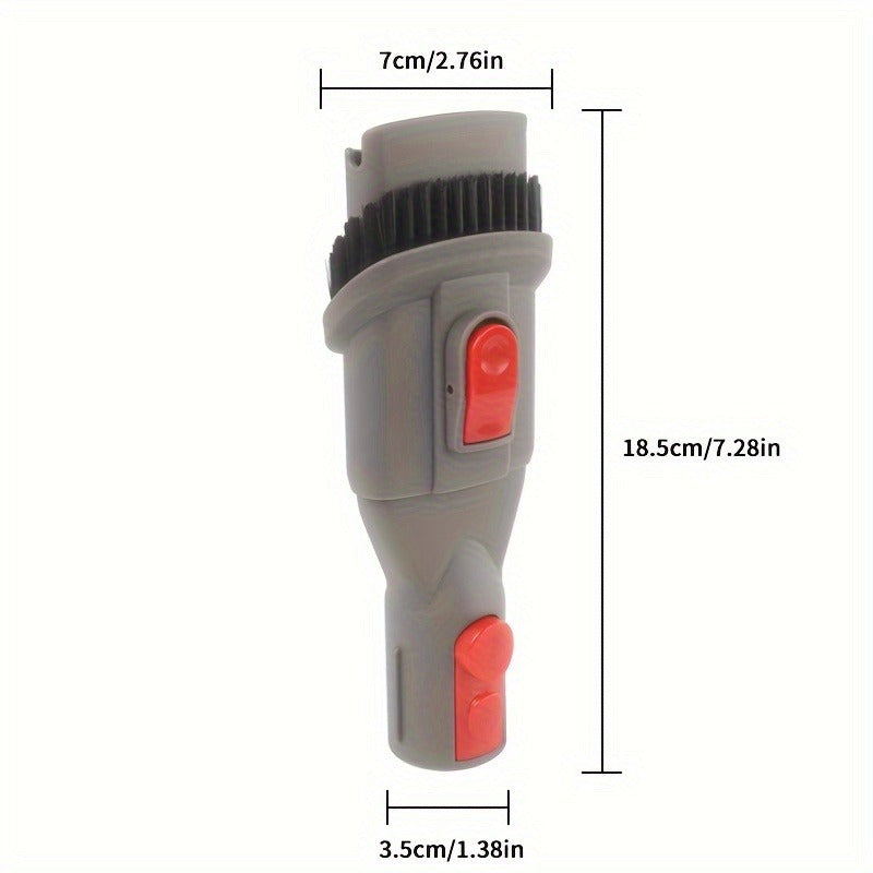 One-piece Vacuum Cleaner Attachment Kit - Includes Quick Release Dusting Brush and Crevice Tool, designed for V-Series Models to efficiently clean your home and car. Made of durable plastic material, perfect for all your vacuuming needs.