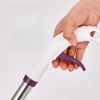 The Self-Cleaning Spray Mop is a convenient solution for hands-free washing. It can be used as a dual-use wet and dry flat mop for the living room. This lazy mop makes water dispensing easy and hassle-free.