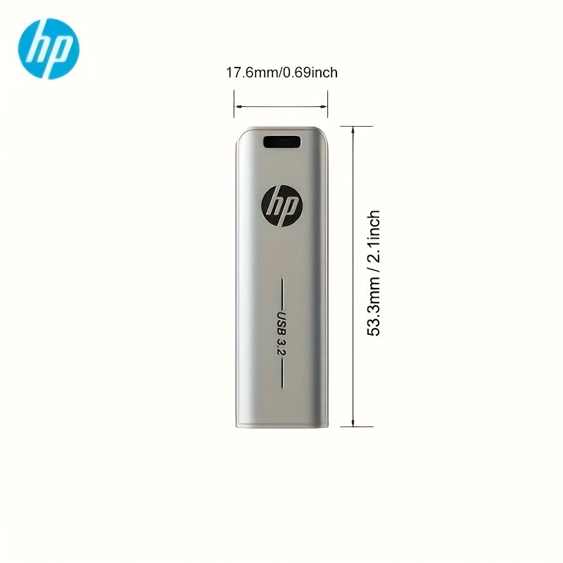 hp USB 3.2 Metal Flash Drive in 32GB-256GB sizes for creative car music gift