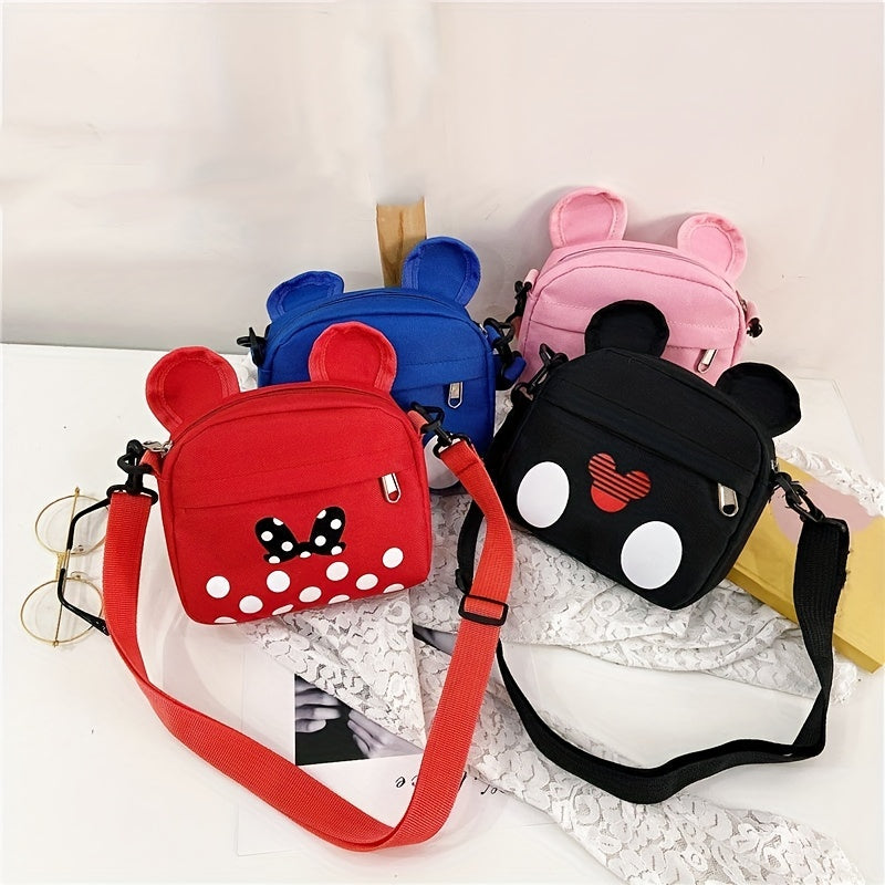 Cute cartoon mouse coin purse shoulder bag for outdoor travel and holidays.