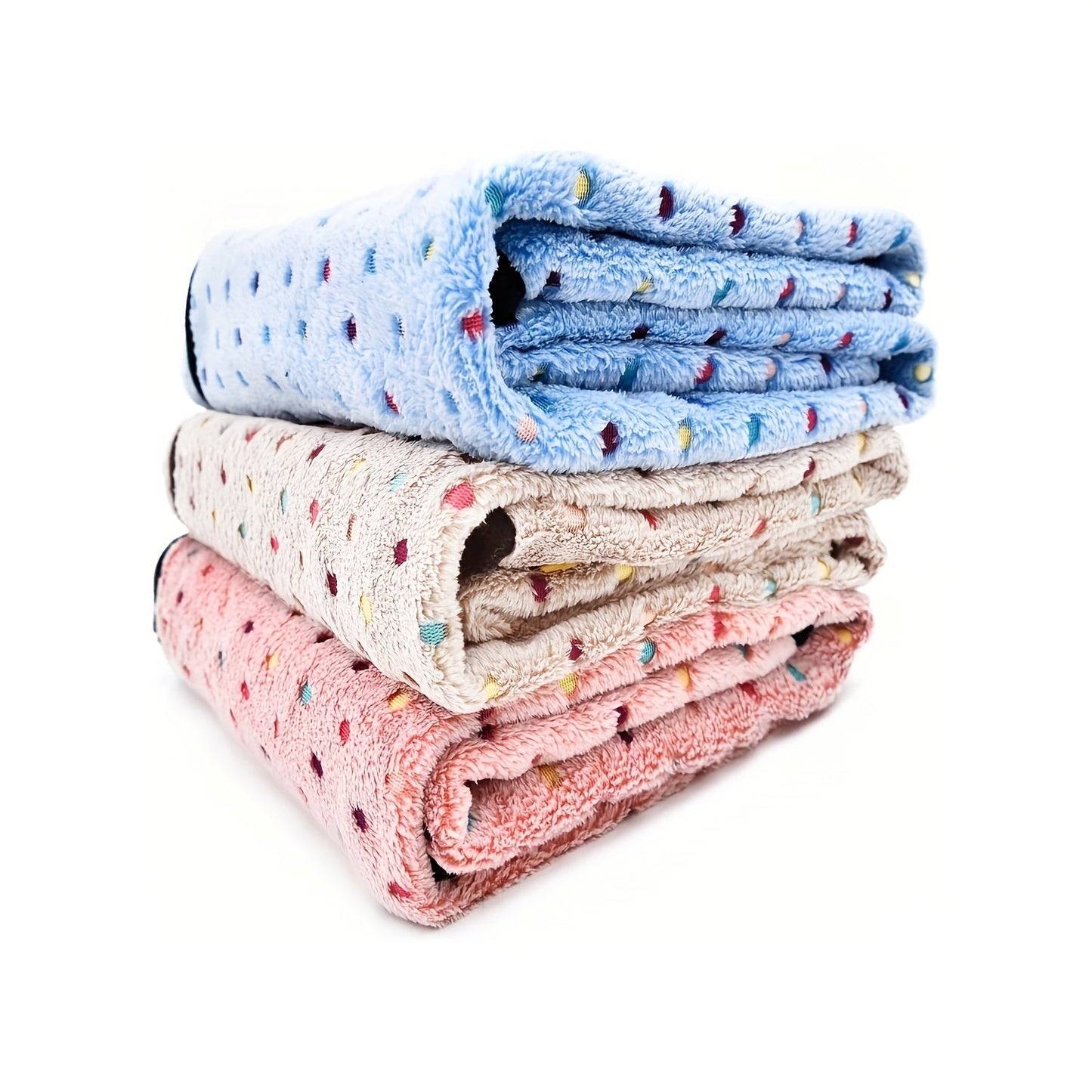 Soft and Cozy Coral Fleece Flannel Pet Blanket, Ideal for Dogs and Cats to Snuggle in, Provides Warmth and Comfort as a Nest Mat or Bed Cover