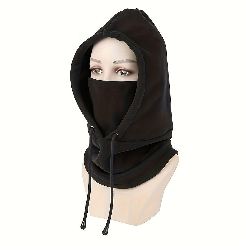 Stay warm during outdoor activities with this Polyester Balaclava Face Scarf. Perfect for cycling, skiing, or other cold weather activities, this windproof mask is crafted with woven techniques for durability. The elastic design ensures a comfortable