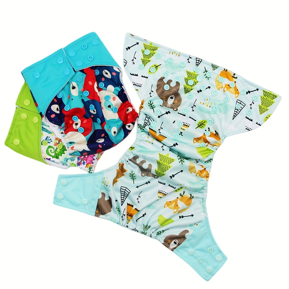 Get the Asenappy 3-piece set of top-quality cloth diapers designed for infants aged 0-2 years old. These diapers are washable, reusable, and fully adjustable to fit babies weighing between 2.99KG and 15.01KG.