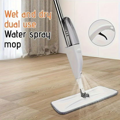 2-in-1 Sprey Mop, Qayta ishlatiladigan padlar bilan, Nam va Quruq Tozalash, Polni Dezinfektsiya qilish | Yashash xonasi uchun ideal