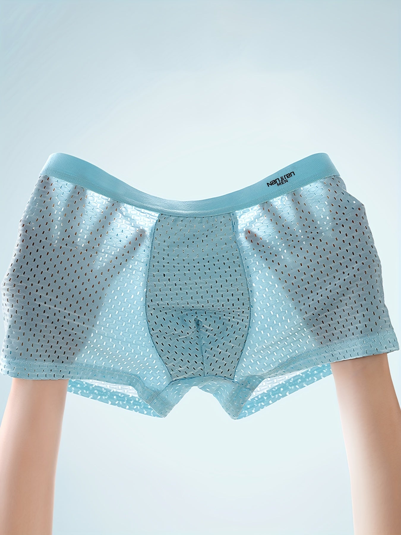 Men's comfortable mesh boxers, 1pc set.