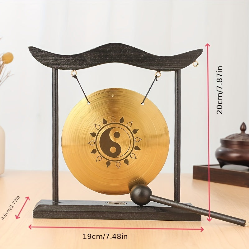 1pc Meditation Gong for Yoga, Home, and Office Relaxation.