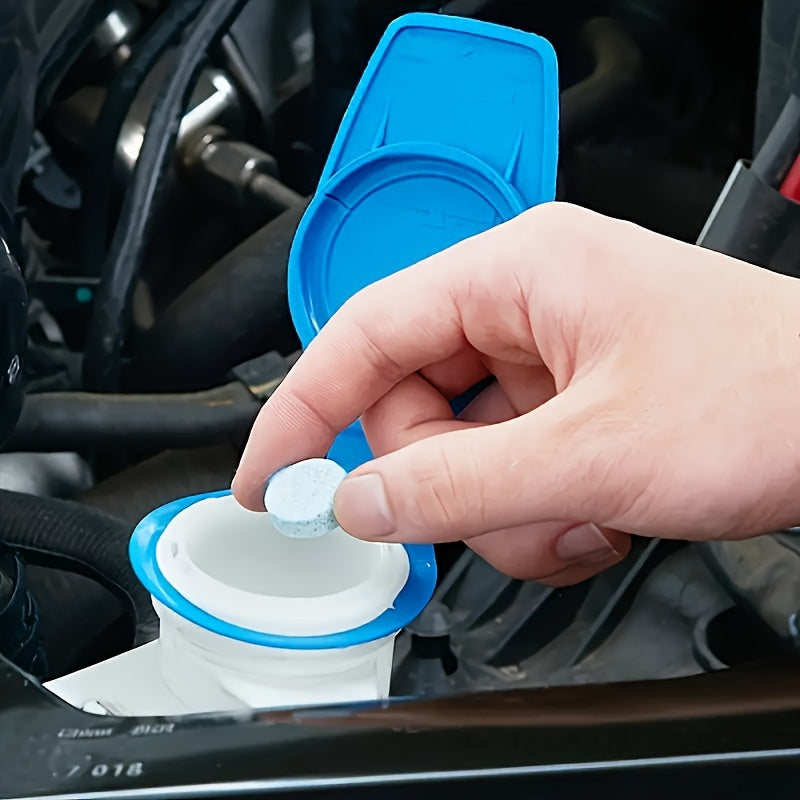 Windshield cleaner tablets- Instantly clear foggy and dirty glass for all vehicles.